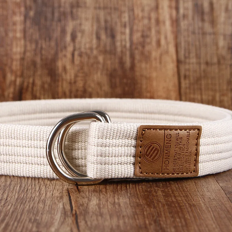 AEbone Knitted Canvas Kids Belt Black Western Cowboy Belt Boy Girl Leisure Two Buckle Cocuk Kemer Ceinture Enfant YB001