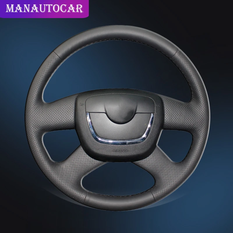

Car Braid On The Steering Wheel Cover for Skoda Octavia a5 Superb 2012 2013 Fabia 2010-2014 Yeti 2009-2013 Auto Wheel Covers