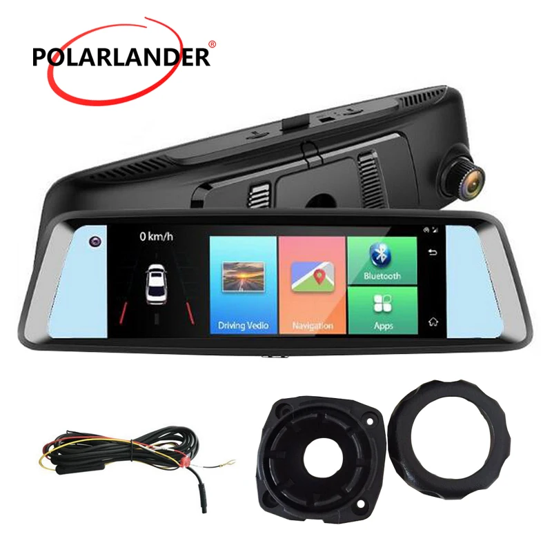 A10 7 &quotDVR Bluetooth FM Трансмиссия 4G Android зеркало заднего вида камера видео привод