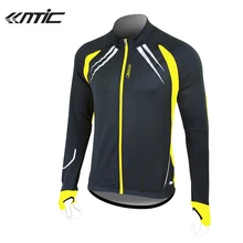 SANTIC Флисовая теплая Длинная зимняя куртка для бега, ветрозащитная походная куртка, уличная спортивная Джерси, велосипедные антиусадочные куртки