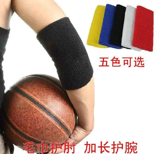 2 pcs / 1 pair Towel Basketball Sports Wrist Support Protector Band Wristband extension long size | Спорт и развлечения