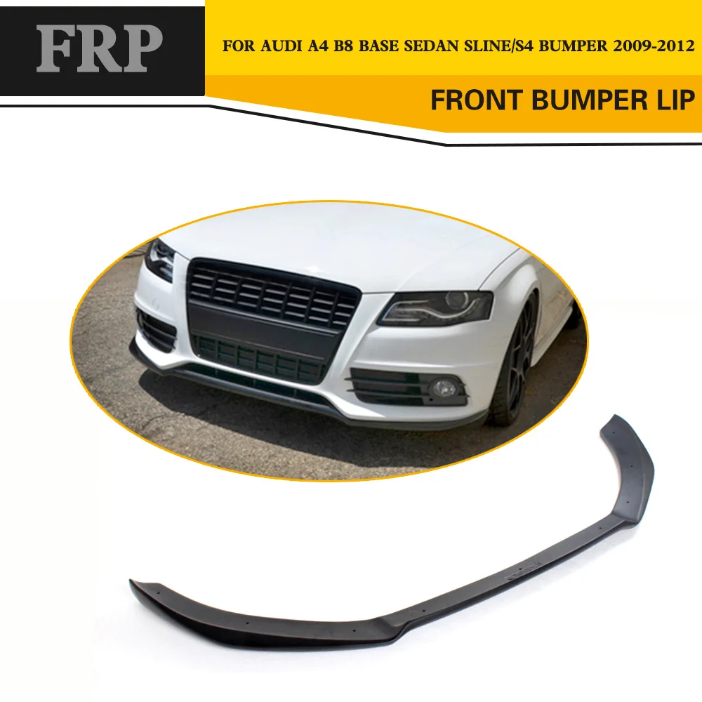 

FRP Black Primer Auto Car Front Lip Aporn For Audi S4/S-line B8 Sedan 4-Door 2009-2012