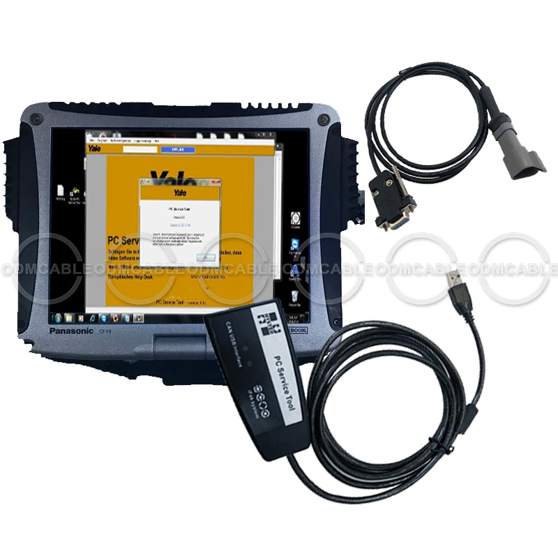 

Forklift Service Tool Ifak CAN USB Interface hyster yale with cf19 laptop hyster PC service auto diagnosis tool