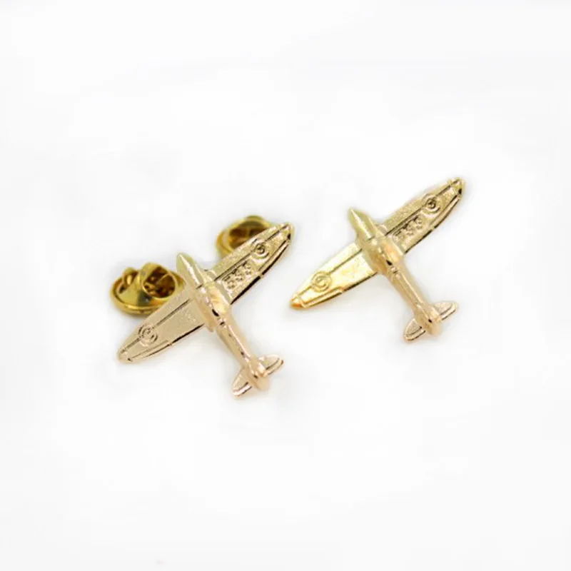 Delicate Airplane Small Brooches Pin for Shirt Collar Tips gold color 2016 Newest Arrival ee | Украшения и аксессуары