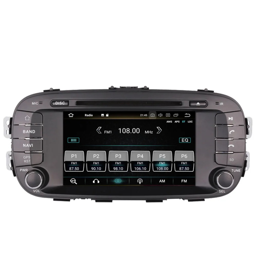 Top 4GB RAM Android 8.0 Octa Core Car Radio Stereo GPS Navigation Bluetooth For Kia Soul 2014- DVD Multimedia Player Head Unit 2