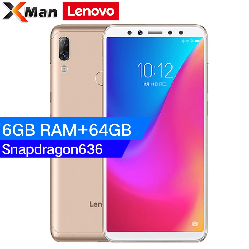 Смартфон lenovo K5 Pro 4G LTE 6 ГБ ОЗУ 64 5 99 дюймов 18:9 Восьмиядерный процессор Snapdragon636 4050 мАч