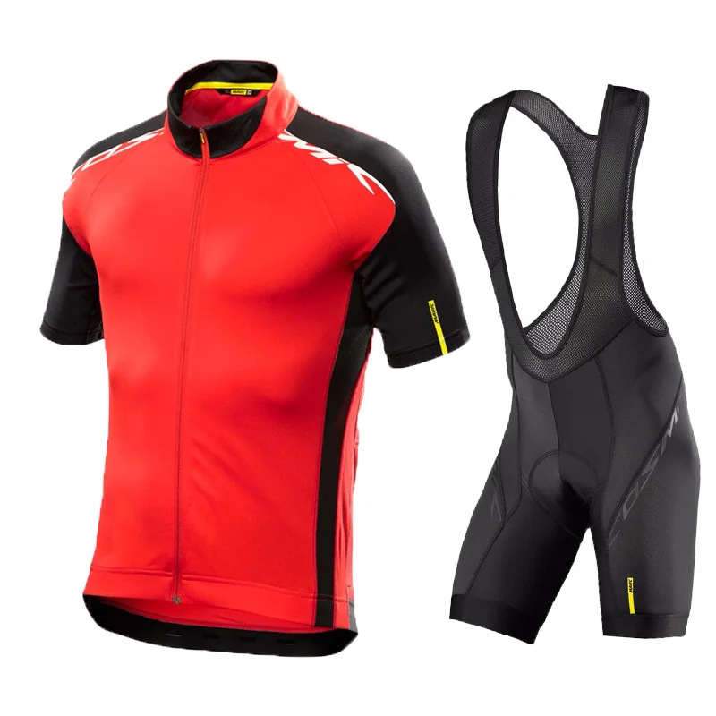 Мужская летняя Pro одежда для велоспорта Ropa Ciclismo Велоспорт Джерси дышащая велосипедная одежда быстросохнущие велосипедные наборы - Цвет: Cycling Sets  Red