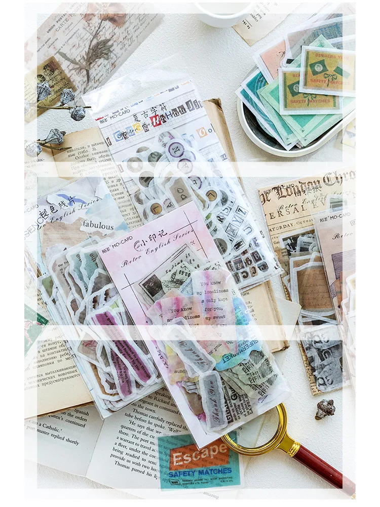 Японский дневник календари декоративная наклейка Винтаж старые документы повестки дня Custom милые наклейки канцелярские наклейки, стружка