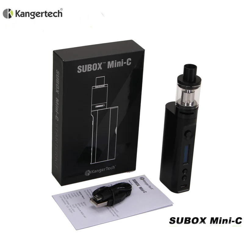 

Electronic Cigarette Kanger Subox Mini-C Starter Kit 50W Mod Vape with 3ml Protank5 Atomizer 0.5ohm SSOCC Kangertech Vaporizer