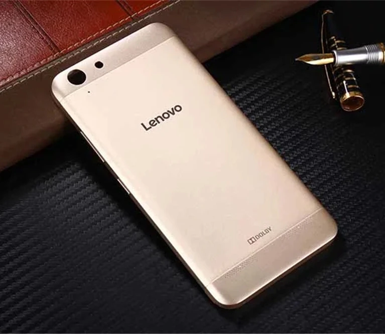 Официальный чехол для телефона lenovo Vibe K5 Plus A6020 Задняя крышка батареи корпус запасные части с кнопками - Цвет: Золотой