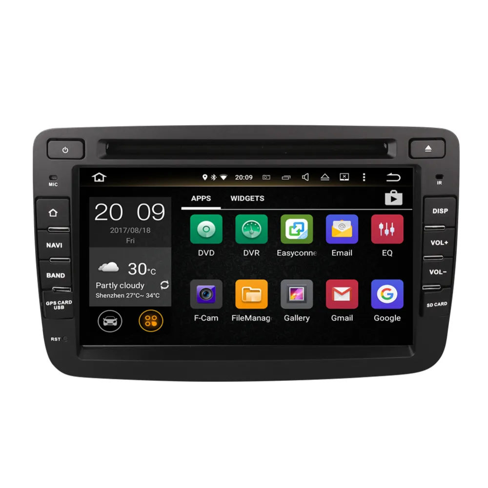 Best 7 Inch Android 8.0 Octa Core 4GB RAM Car Radio Stereo For Renault Duster Dacia Duster 2010- CD DVD Multimedia Player Bluetooth 4