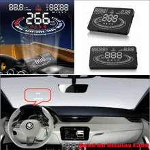 Автомобильный дисплей HUD Head Up для Skoda Superb/Yeti-безопасный экранный проектор Inforamtion отражающее лобовое стекло