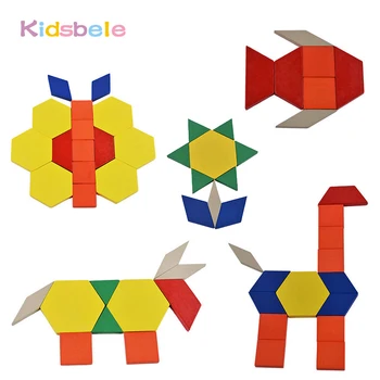 

Baby Educational Toys Jigsaw Board Coloring Block Brinquedo Geometric Building Blocks Exercise Imagination Toys For Children