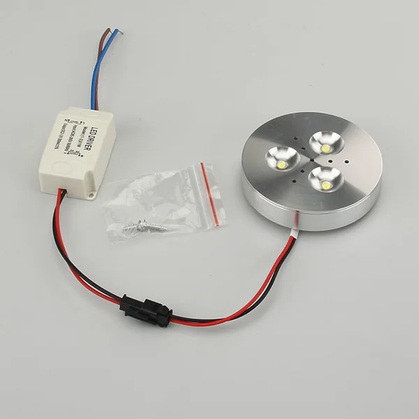 

Led Accent Light 3W Super Bright Under Cabinet Puck Lighting Surface 30 Watt Equivalent 110V-240V Kitchen Lighting 3pcs/lot