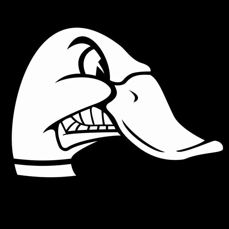 16 11 3cm Duck Head Commander Personality Interesting Car Sticker Vinyl Decorative Decal Accessories Black Silver S6 2650 Aliexpress Automobiles Motorcycles