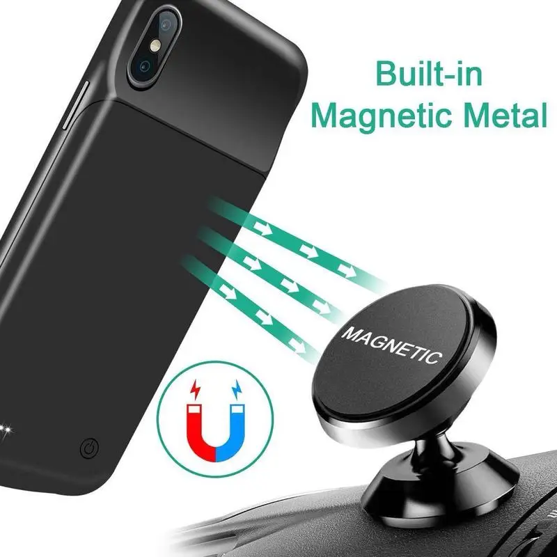 Neng 3200 мАч для Iphone X Xs аудио зарядка Черный Защитный внешний аккумулятор зарядное