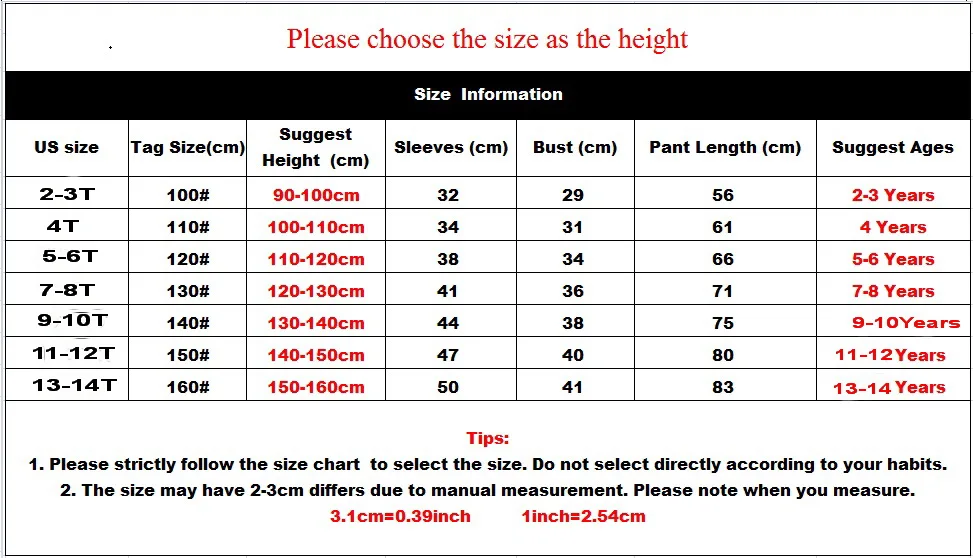 Cartoon Children's Pajamas for Boys Girls Tops+Pants Pyjamas Kids Sleepwear Girls Pajamas Children Clothing Suit Baby Pijamas