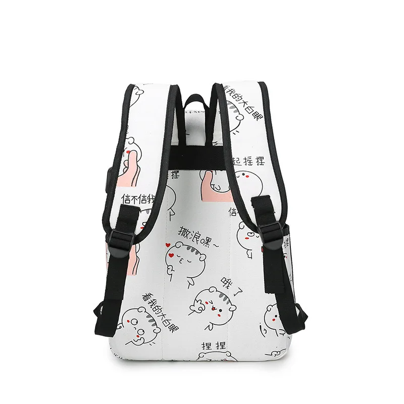 Зарядки холщовый рюкзак 3 шт./компл. женские школьные рюкзаки школьная сумка для подростков Мужская Студенческая Книга сумка для мальчиков XJK084