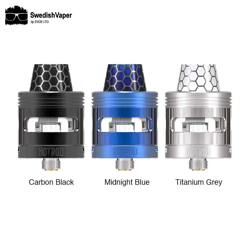 

Original Heavengifts Swedish Vaper HotRod 24mm RDA Dual Coils Building Deck Extra BF Pin Fit for Voopoo Drag MOD Vape RDA Tank