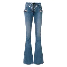 Женские широкие брюки Lounge удобный стрейч Boot Cut Mid-rise черные брюки-леггинсы из искусственной кожи джинсовые джинсы, повседневные Пять карманов расклешенные джинсы