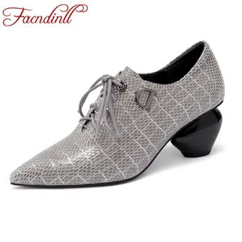 

FACNDINLL brand shoes woman 2019 new autumn women pumps sexy high heels pointed toe classics dress party office shoes size 34-42