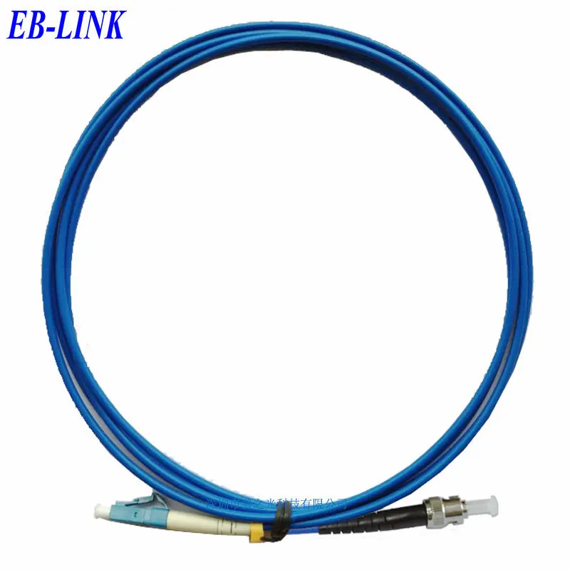 

Indoor Armored 100Meters LC/PC-ST/PC,3.0mm,Singlemode 9/125,Simplex, Optical Fiber Patch Cord Cable,LC to ST