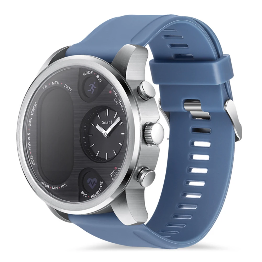 

Business Sports Bracelet Smart Watch IP68 Waterproof Activity Tracker Heart Rate Message Remind Practical Dual Display Men