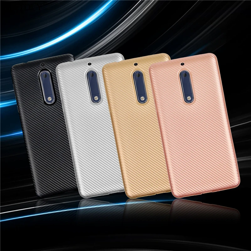 

HATOLY sFor Cover Nokia 5 Case for Nokia 5 Soft Rubber Silicone Armor Protective Phone Shell Bumper Phone Case for Nokia 5