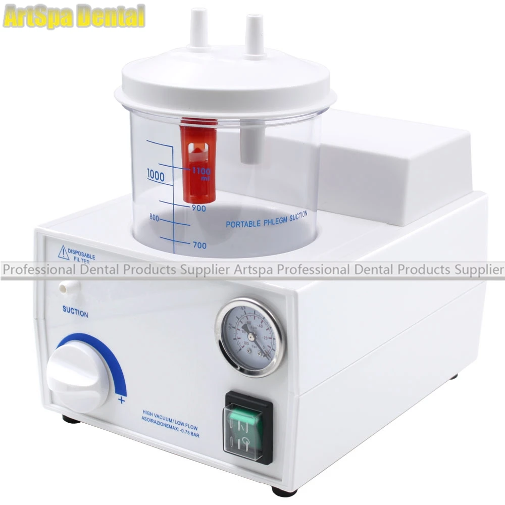  Portable Dental Medical Emergency Vacuum Phlegm Suction Unit Electric Dental Equipment