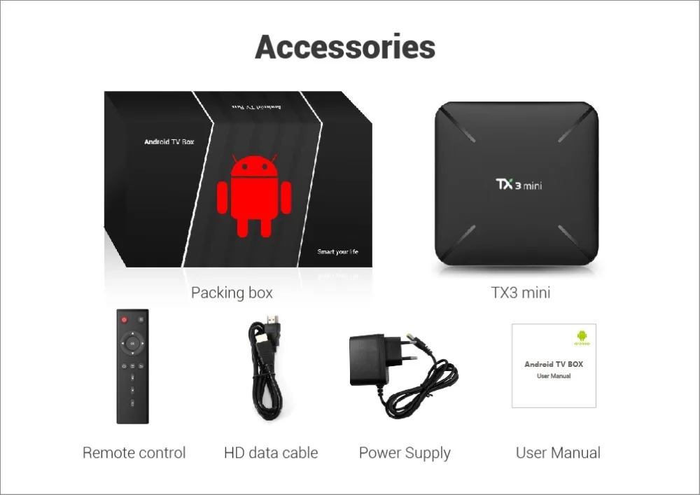 TX3mini Android tv Box+ 1 год французский арабский бельгийский IP tv ...
