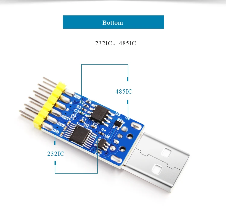 USB для ttl RS485 RS232 Многофункциональный модуль последовательного интерфейса 3,3 В и 5 В Входной последовательный преобразователь