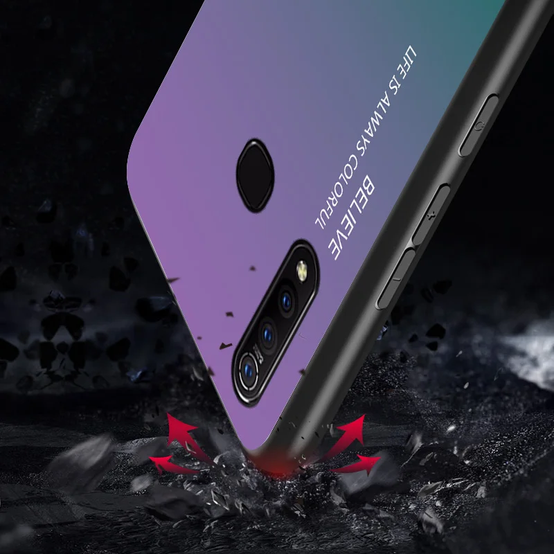 ДЛЯ VIVO Z5X чехол жесткий Защитная пленка из закаленного стекла класса люкс