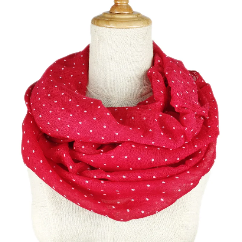 

2019 New Arrival Fashion Dot ring Scarf ladies infinity scarves Pashmina women scarves hot sale infinity scarf