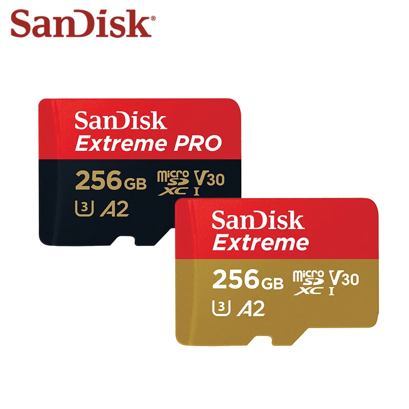 100% Оригинальные SanDisk Extreme Micro SD карты 128 ГБ SDXC Class 10 U3 A2 UHS-I V30 Extreme Pro карты памяти Microsd карты памяти