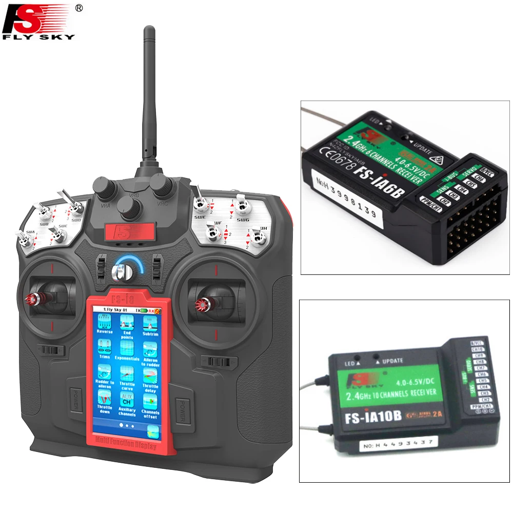 1set Newest Flysky FS I8 Transmitter IA6B IA10B receiver For font b RC b font Drone