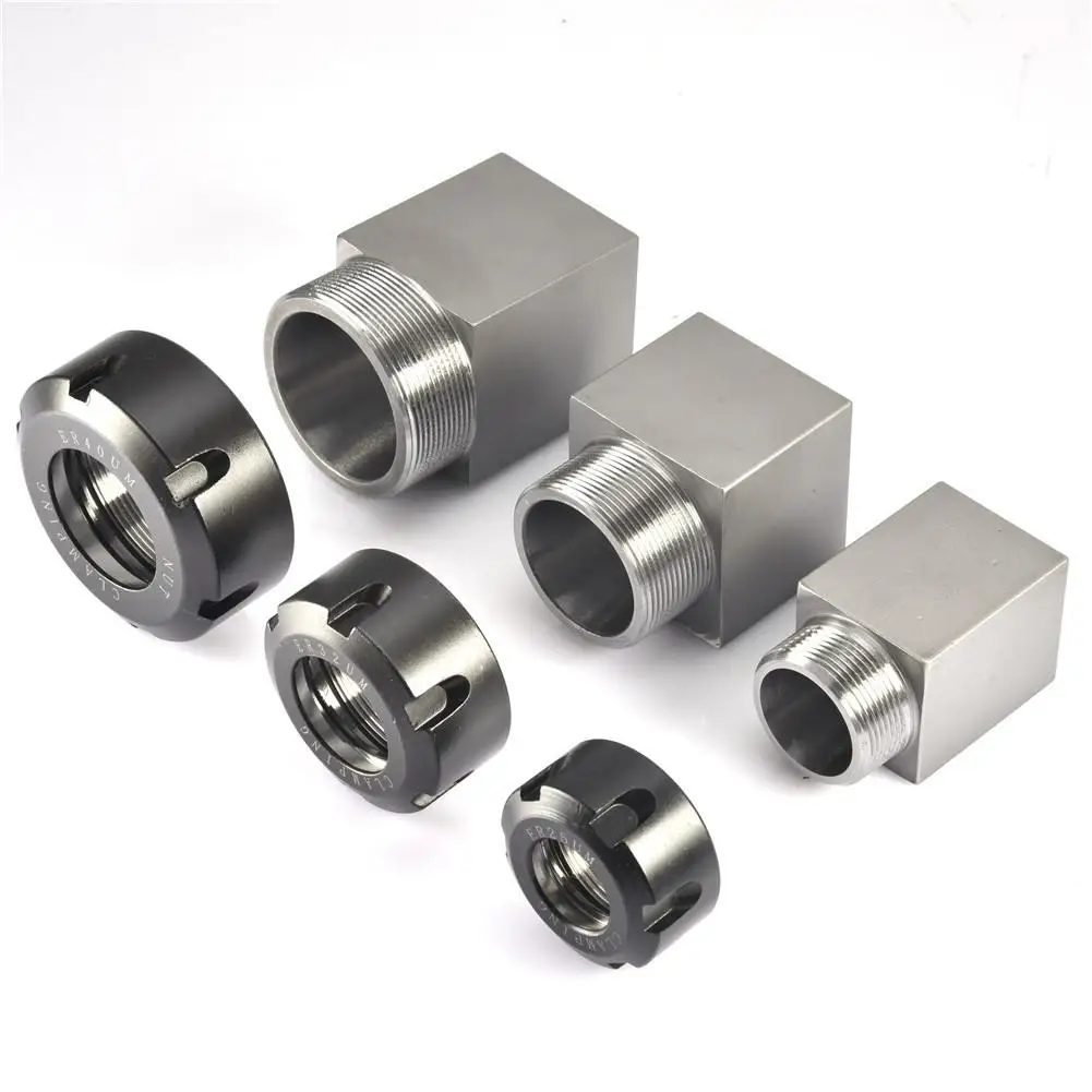 

ER25/ ER32/ ER40 Square Collet Chuck Block Holder For CNC Lathe Engraving Machine Cross Hole Drilling