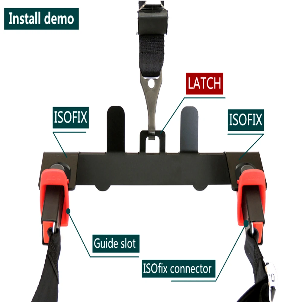 Universal Car Child Seat Restraint Anchor Mounting Kit ISOFIX Belt Universal Car Child Seat Restraint Anchor Mounting Kit ISOFIX Belt