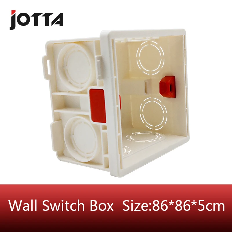 

installation ABS Materials Mounting Box Internal Mount Box for 86mm*86mm Standard Wall Light Switch hotel switch
