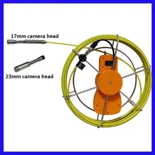 17mm camera head and 23mm with 35m cable for pipe inspection camera