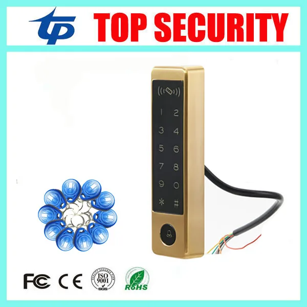 

Touch Keypad Standalone Door Access Control Reader Surface Waterproof RFID Card Smart Proximity Card Access Controller