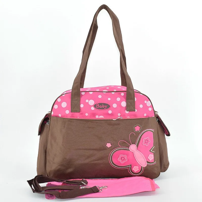 CROAL CHERIE 411730cm Tote Nappy Bag Organizer Butterfly Style Baby Care Bag For Stroller Diaper Bags With Diaper pad  (2)