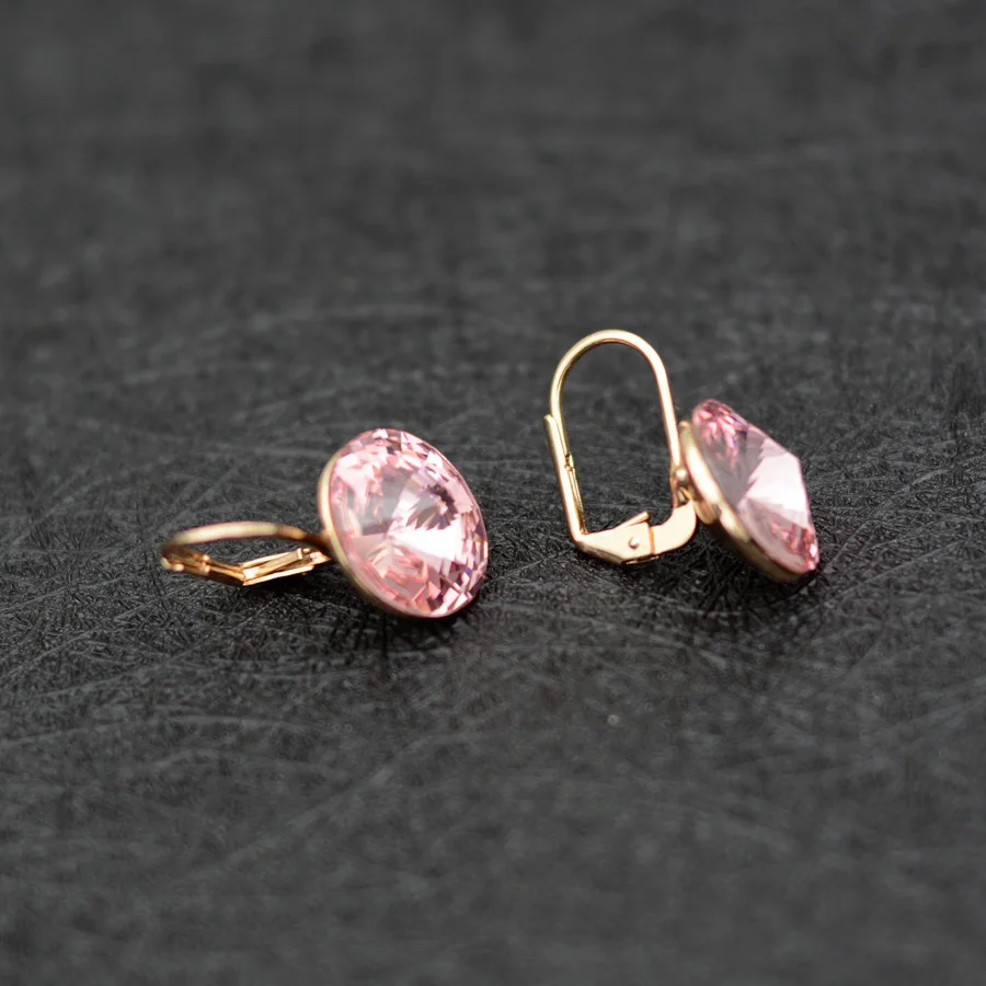Crystal Drop Earrings Gold Silver Color Original Crystals From Austria For Women Wedding Party Dangle Bijoux Christmas dangle earrings,drop earrings,crystal earrings