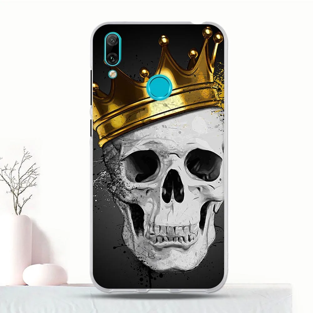 Чехол для huawei Y7 Y7 Pro Y7 Prime чехол для телефона TPU для huawei Enjoy 9 защитный чехол 6,26 дюйма силиконовый чехол - Цвет: 46