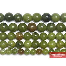 Натуральный камень зеленые яшмы вокруг бисера 1" нить 4 6 8 10 12 мм выбрать размер для изготовления ювелирных изделий
