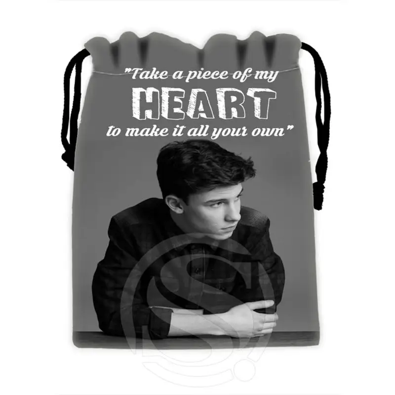 Unique Design Custom Shawn Mendes 2 drawstring bags for mobile phone tablet PC packaging Gift Bags18X22cm