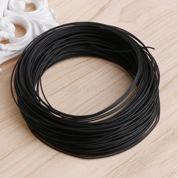 

40m Garden Coated Black Twist Wire String Tie Roll Plant Support Strap Cables O18 dropship