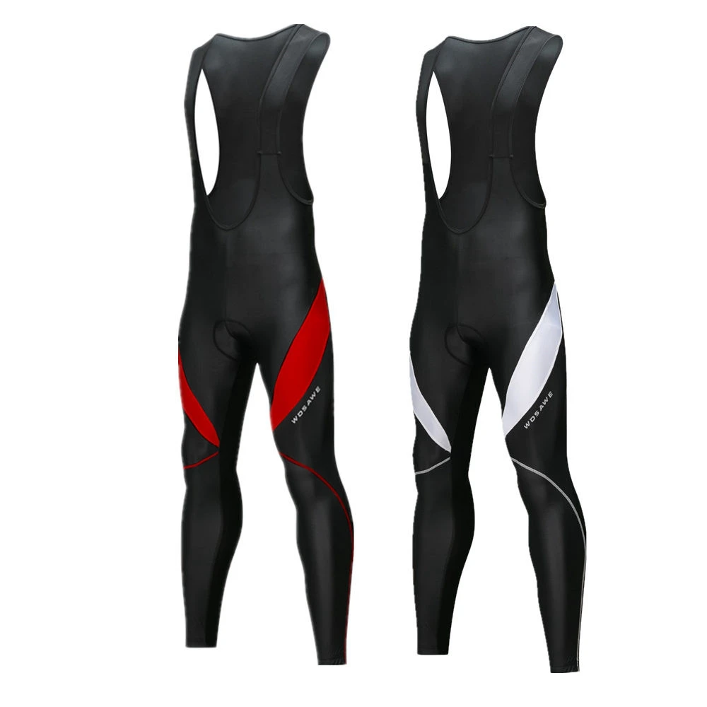 WOSAWE Mens Padded Cycling Bib Pants Quick Dry Cycling Bib Tights MTB
