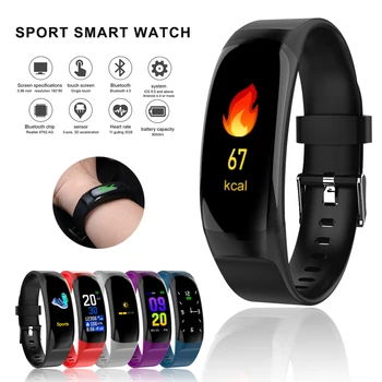 

2020 Bluetooth 4.1 Waterproof Waterproof Sleep Monitor Heart Rate Blood Pressure Men Smartband Fitness Tracker Wristband