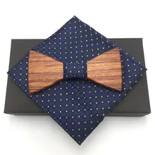 Мужские деревянный галстук-бабочка аксессуары свадьба рождественские подарки древесины бамбука бабочкой шеи одежда для мужчин и женщин галстук 3 вида стилей