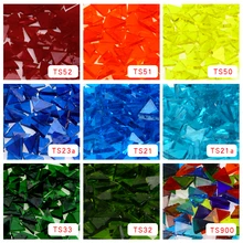 200 г/400 шт прозрачные витражные полосы, мозаичные хобби, искусство DIY материал поставщик, Мини Свободные Стеклянные детали Тиффани